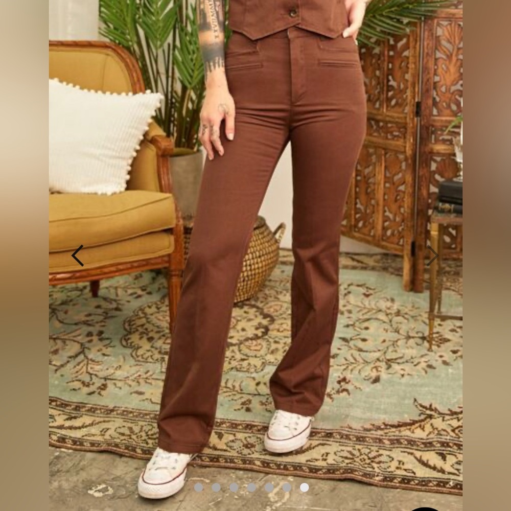 New Camille Rowe for RVCA Howl High-Waisted Pants